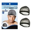 MAGIC Stocking Wave Cap Pack Hair Du Rag - 1 Black and 1 White, Spandex Fabric, Flexible, Breathable, one Size, Comfortable, Wig, Hair Extensions, Wig Cap, Stays on Your Head