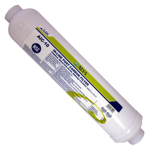 LASCO 37-1821 Ice Maker Inline Filter with 1/4-Inch Compression Connection, 2-Inch x 10-Inch , White