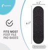 Professional Pedicure File Refills - Pack of 50 Foot File Replacement Pads - Black - Disposable Foot Files for Pedicures - Pedi Foot File Pads with Water Resistant Strong Adhesive (60 Grit)