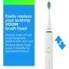 Voom Sonic Pro 7 Series Replacement Brush Heads Advanced Bristle Technology Soft Dupont Nylon Bristles Oral Care - White - 6 Count (Pack of 1)