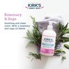 Kirk's Odor-Neutralizing Natural Hand Soap Castile Liquid Soap Pump Bottle | Moisturizing & Hydrating Kitchen Hand Wash | Rosemary & Sage Scent | 12 Fl Oz. Bottle