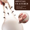 Z-CHARMMY HD Wig Cap for Lace Front Wig, Transparent Stocking Caps for Wigs Non Slip, Sheer Bald Caps for Women, Invisible HD Hair Caps for Wig, Dark Brown, 36 Pieces