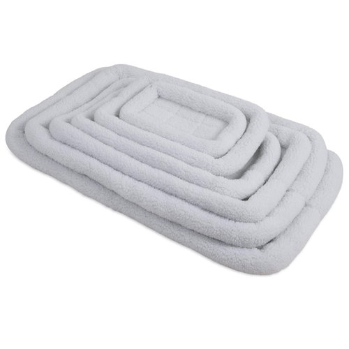 PRECISION PET SnooZZy Sheepskin Bolster Crate Mat, for 24" Crates,Cream,15-30 lbs,2500-SNZ2000