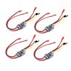 FPVDrone Bidirectional 5A ESC Brushed Speed Controller Dual Way ESC 2S-3S Lipo for RC Model Boat/Tank 130 180 Brushed Motor Spare Parts(4PCS)