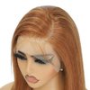 ijoy Light Brown Lace Front Wigs Human Hair 180% Density 13x4 Lace Front Wigs Human Hair Ginger Brown Straight Wig Pre Plucked with Baby Hair For Women 14 Inch