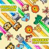 Jungle Safari Party Favors,20Pcs Wild Animals Bubble Wands for Kids,Zoo Bubble Wand for Safari Wild One Birthday Party Supplies, Baby Shower Goodie Bag Stuffers Gift