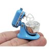 ChangThai Design Tiny 1¼" High Blue Bread Dough Mixer Kneader Machine Movable Figurine Steel and Resin Miniature Decoration Accessories Replica Decorative Collectible Figurines Home Décor Gifts