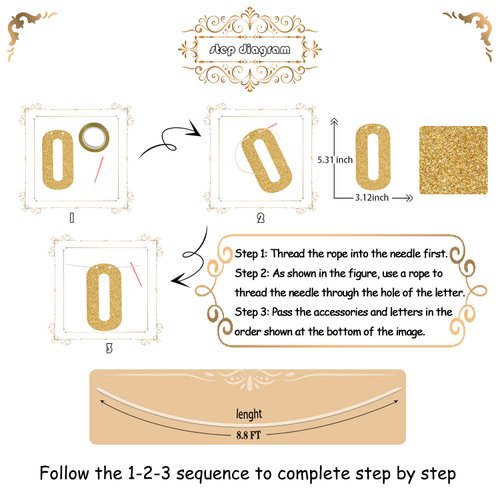 Happy Gotcha Day Banner, Pet Adoption Party Decorations, Let's Pawty Together Birthday Party Decor, Dog Cat Gotcha Party Supplies Gold Blue Glitter