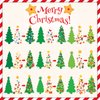 chiazllta 945Pcs DIY Christmas Tree Craft Kit Kids Holiday Art Making Craft with Stickers, Make Your Own Christmas Bookmark Xmas Party Favor Decoration Home Classroom Game Activities