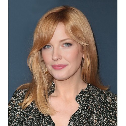 SEVENCOLORS Medium Length Strawberry Blonde Wigs for Women Layered Ombre Blonde Wig with Dark Roots Synthetic Hair Wigs for Daily Party Halloween