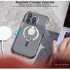 Doflyesky Magnetic Phone Grip Holder Kickstand, Gym Double Adjustable Finger Ring Grip and Stand, Compatible with PopSockets MagSafe Ring Removable for iPhone, Compatible with Magnetic Car Mount
