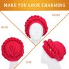 3 PCS African Braid Head Wrap for Women, Twisted Braid Hat Turban Headscarf, Head Coverings Headwrap