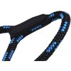 Dogs My Love 18-inch Rope Dog Leash Short (Blue/Black, Medium 7/16" (10mm) diam)