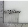 Faship Gorgeous Dark Blue CZ Crystal Floral Hair Comb
