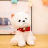 DiSiMi Soft and Comfortable Squat Plush Dog Stuffed Animal Puppy Toy, You Can Embrace The Cute Dog Wearing A Bow Tie,Dog Theme Party Favorite Birthday Children'S Room Family Decoration Companion Gift