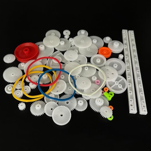URIMPAVIDO 75PCS Plastic Gears Set Motor Gears for Motor DIY Model Toy RC Car Helicopter Gear Replacement