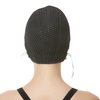 Beemo Swim Cap Women Chin Strap Swimming Caps- Black