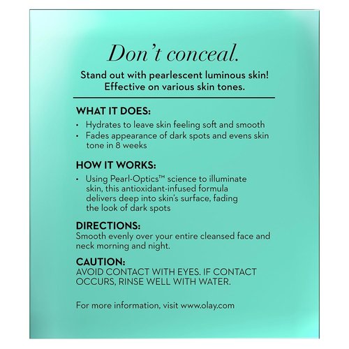 Olay Dark Spot Corrector, Luminous Tone Perfecting Cream and Sun Spot Remover, Advanced Tone Perfecting Face Moisturizer, 48 g