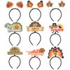 Yolyoo 9PCS Thanksgiving Turkey Headband Boppers for Thanksgiving Costume Accessories Headband Party Favors OneSize Fits All