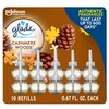 Glade PlugIns Scented Oil 10 Refills, Air Freshener, Cashmere Woods, 10 x 0.67 oz