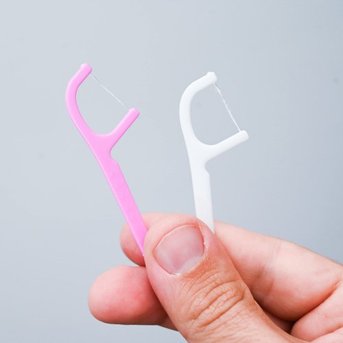 EcoQuality Dental Floss Picks Multicolored High Toughness Toothpick Sticks Perfect for Home, Family, Hotel, Travel and Everyday Use Brushpicks (30)