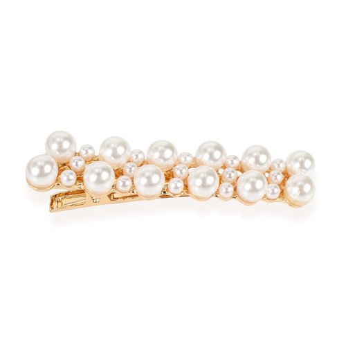 Pearl Hair Clips, Decorative Hair Barrettes, Handmade Cute Hair pins, Gold Metal Hairpin Hair Accessories for Women Girls