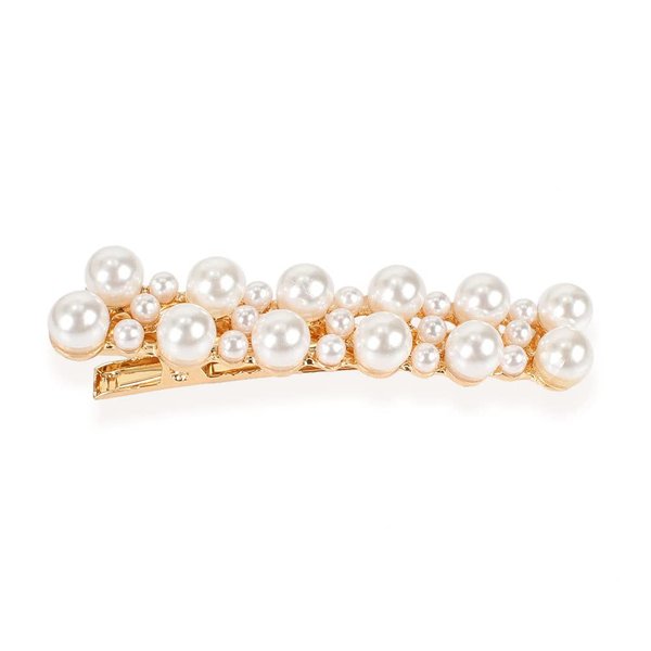 Pearl Hair Clips, Decorative Hair Barrettes, Handmade Cute Hair pins, Gold Metal Hairpin Hair Accessories for Women Girls