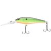 Berkley Flicker Minnow Fishing Lure, Slick Chartreuse, 1/2 oz, 4 1/2in | 11cm Crankbaits, Realistic Minnow Profile, Sharp Dive Curve Gets to Fish Quickly, Equipped with Fusion19 Hook
