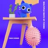 Cat Self Groomer with Cat Wand Toys Cat Wall Corner Scratcher Comb Cat Feather Toys with Bells Cat Grooming Massage Brush Cat Wall Scratcher Self Cleaning Cat Brush Interactive Wand Kitten Toys