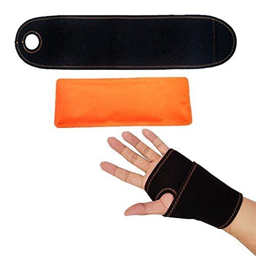 Wrist Ice Pack Soft Gel Ice Pack Wrap Reusable Hot Cold Therapy for Rheumatoid Arthritis, Carpal Tunnel Pain, Tendonitis, Thumb Wrist Cold Pack Pain Relief for Hand Injuries, Sprain & Swelling