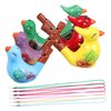 Bird Whistle 6PCS Ceramic Bird Whistles, Bird Water Whistles with Lanyards, Bird Noise Makers, Funny Bath Musical, Drawing Warbler Song Ceramic Whistles for Kids Party Favors