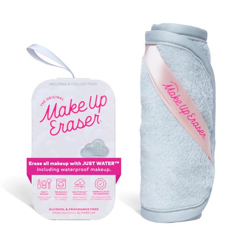 The Original MakeUp Eraser PRO, Effortlessly Remove All Makeup Using Only Water, Including Waterproof Mascara, Eyeliner, Foundation, Lipstick, Sunscreen, and More! Cool Gray, 1ct.