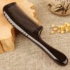 JXOFROAD Black Horn Beard Comb,Traditional Handicraft Anti-static Comb, Black Smooth Comb for Scalp Health Care,Buffalo Horn Comb for Women(Mothers Day Gifts)