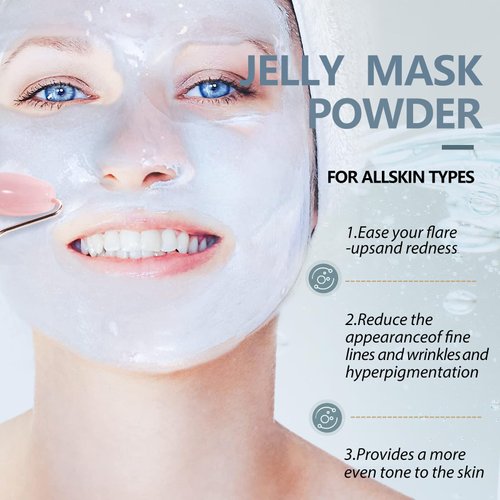 Fokiabin Jelly Mask for Facials Professional Natural Gel Face Masks,Hydrating Rubber Mask, 23 Fl Oz Jar Face Mask SkinCare(hyaluronic acid)