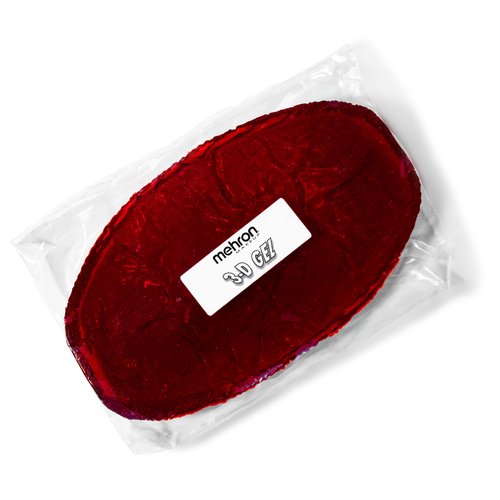 Mehron Makeup 3-D Gel | Gelatin Special Effects Makeup | Halloween FX Makeup & Scarring Gel | Fake Skin for Stage, Screen, Theater, Cosplay, and Halloween (8 oz) (Blood Red)