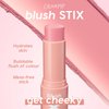 ColourPop Blush Stix - Cream Blush Stick with a Blendable, Hydrating Formula and Natural, Skin-Like Finish - Buildable Cream Blush for Cheeks, Eyes & Lips - Cottage Life (0.28 oz)