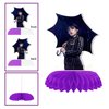 Wednesday New Addams Party Decorations, 7Pcs Honeycomb Centerpieces for Wednesday Birthday Party Supplies, Double Sided Table Decorations Centerpieces Party Favors