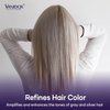 VANIDOX Sulfate Free Purple Shampoo for Grey and Silver Hair, Brass Toning Purple Shampoo Infused with Purple Pigment, Purple Shampoo for Gray Hair for Women (16 fl oz)