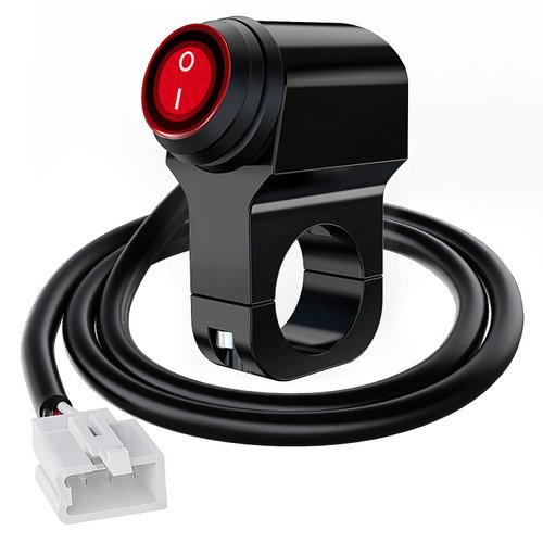 Nilight Motorcycle Handlebar Switch Plug and Play 12V ATV Handlebar Light Switch Push Button Waterproof ON Off Switches for ATV UTV Driving Lights- Fits 7/8" Handlebars (22mm)