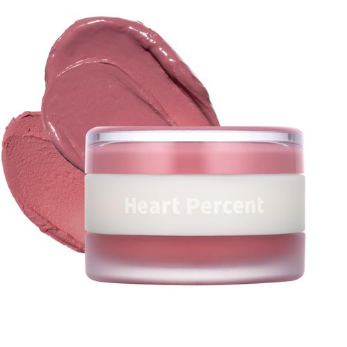 Heart Percent Dote On Mood Custom Lip &amp; Cheek, Matte (Fog Pot) + Glow (Shine Balm) Dual Type Mult...