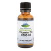 Pure Mountain Botanicals Liquid Vitamin D Drops - Unflavored Kosher D3 Liquid Drops in MCT Oil - 2000iu per Serving - 1oz Bottle