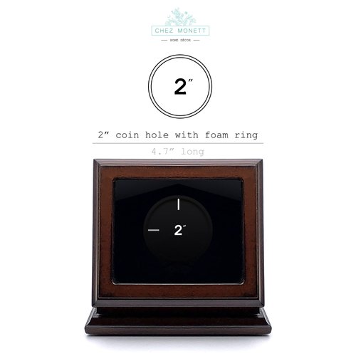 Chez Monett Challenge Coin Display Case 2 Inch 50-55 mm Coin Holder