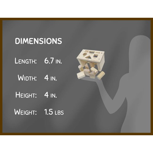 Shape Sorter Bench - Made in USA