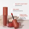 Matte Lipstick Lip Mud, Waterproof Long Lasting Smudge Proof Velvet Lip Stains, Mist Colour Non-Stick Cup Not Fade Lip Gloss, High Pigment Multi-Purpose Lip Mud for Lip and Cheek(#06 Lazy Nude Coffee)
