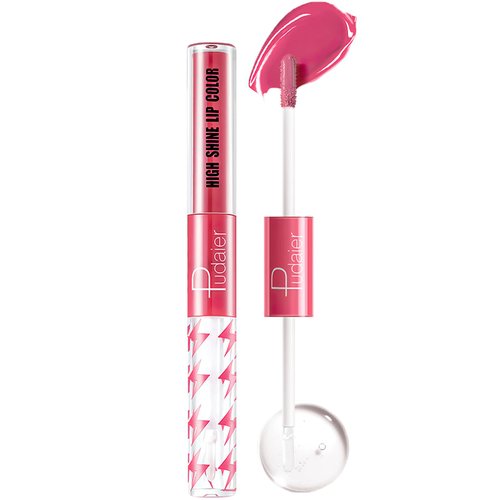 MIELIKKI Liquid Lipstick with Clear Lip Gloss, Dual Ended Lip Gloss, Moisturizing Lip Oil, High Pigmented Shine, Long Lasting, Lightweight, Non-Sticky, #07