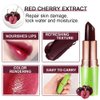 BINGBRUSH Cherry Color Changing Lipstick Queen,Moisturizer Long Lasting Lip Care Lip Balm Magic Lip Gloss Lip Tint Stain Glossly Makeup Lipstick Set for Women (1pc 04#Cherry)