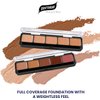 Graftobian HD Glamour Crème Foundation Palette (Warm #2) - High Definition 5 Color Makeup Palette, Cream Based Foundation Concealer and Contour Palette, Full Coverage - Medium Warm Skin Shades