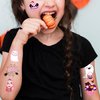JoyfulGlam Pink Halloween Temporary Tattoos for Kids,Trick or Treat Fake tattoo Stickers for Boys and Girls Halloween Assorted Goodies & Party Favors - Goody Bag Stuffers