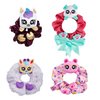 Scrunchmiez 4 Pack Party Friendz Pack, 4 Exclusive That Magically Transform from Hair Scrunchie to Cute Plush Collectible Friend as Well as Backpack Clip.