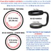 F-32 Handle - 19 COLORS - 30oz Size - Compatible with 30 oz YETI and 30 oz. OZARK TRAIL Tumbler Travel Mug - BPA FREE (30OZ, NEON WATERMELON, 1 Count (Pack of 1))